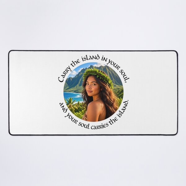 Item preview, Polynesian Heritage Proverb - Carry the island in your soul | Pacific Art designed and sold by ShakaLife.org.
