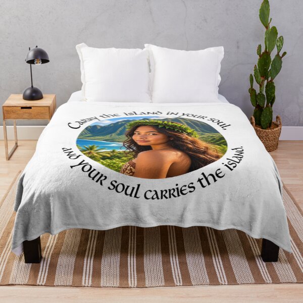 Item preview, Polynesian Heritage Proverb - Carry the island in your soul | Pacific Art designed and sold by ShakaLife.org.