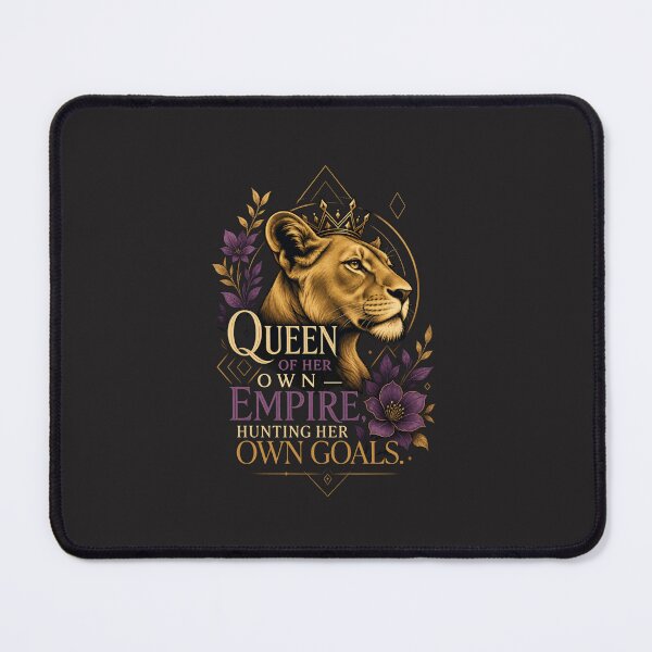 Item preview, Queen of Her Own Empire Lioness Female Entrepreneur Motivation Design designed and sold by Bennie Singh.