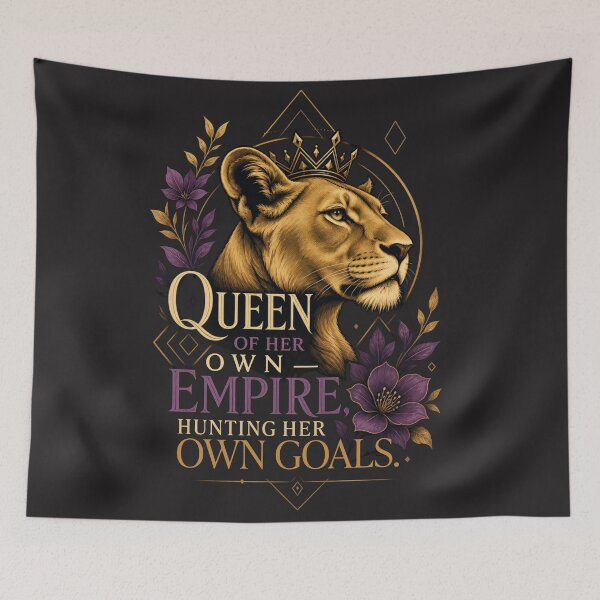 Item preview, Queen of Her Own Empire Lioness Female Entrepreneur Motivation Design designed and sold by Bennie Singh.