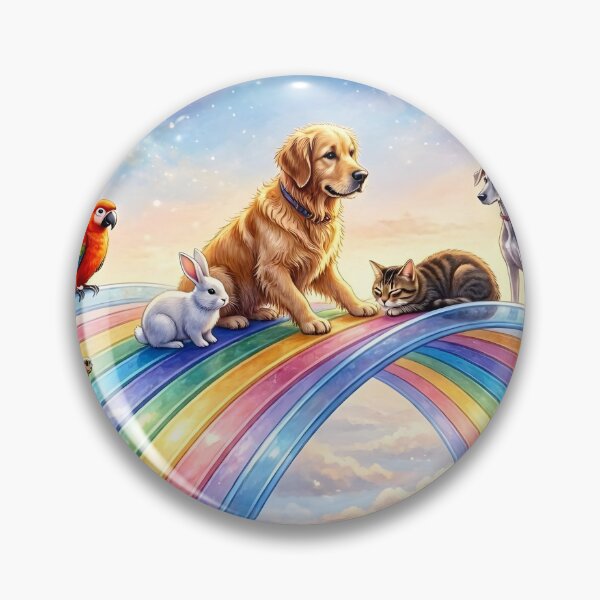 Item preview, Rainbow Bridge Pet Memorial Celestial Animals In Heaven designed and sold by Sybille-Yates.