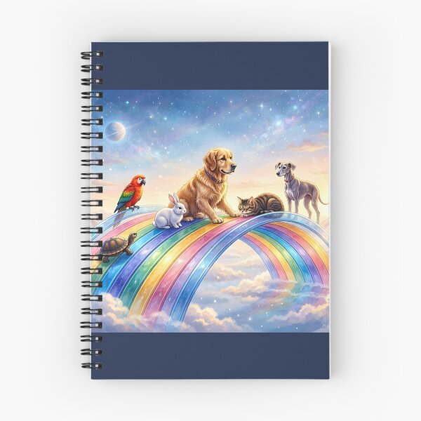 Item preview, Rainbow Bridge Pet Memorial Celestial Animals In Heaven designed and sold by Sybille-Yates.