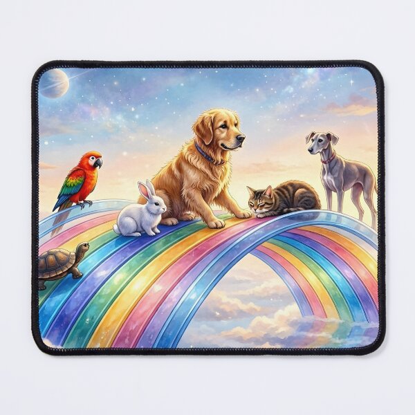 Item preview, Rainbow Bridge Pet Memorial Celestial Animals In Heaven designed and sold by Sybille-Yates.