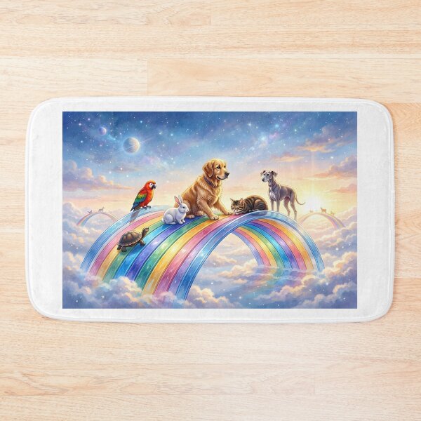 Item preview, Rainbow Bridge Pet Memorial Celestial Animals In Heaven designed and sold by Sybille-Yates.