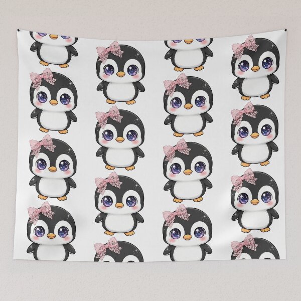 Item preview, Cute penguin with pink lace designed and sold by priyankajustine.