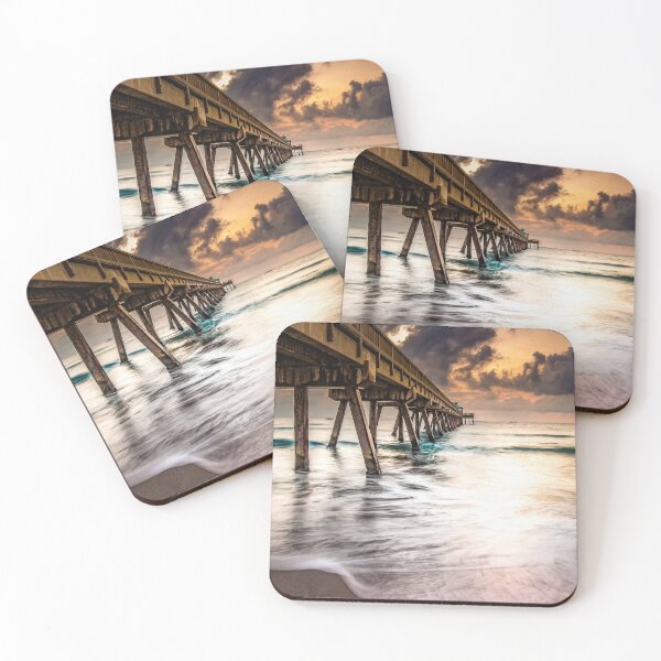 Item preview, Silky Waves Beneath Deerfield Pier designed and sold by Craig Bernstein.