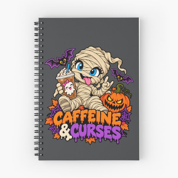 Item preview, Caffeine & Curses – Cute Mummy Halloween Coffee designed and sold by Aimetoi.