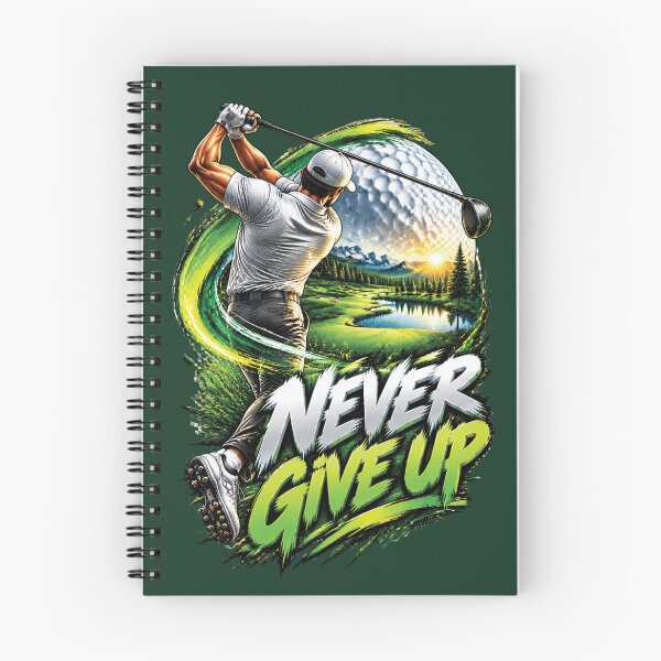 Item preview, Never Give Up Golf Motivation Design designed and sold by M. Mamdouh Artworks.