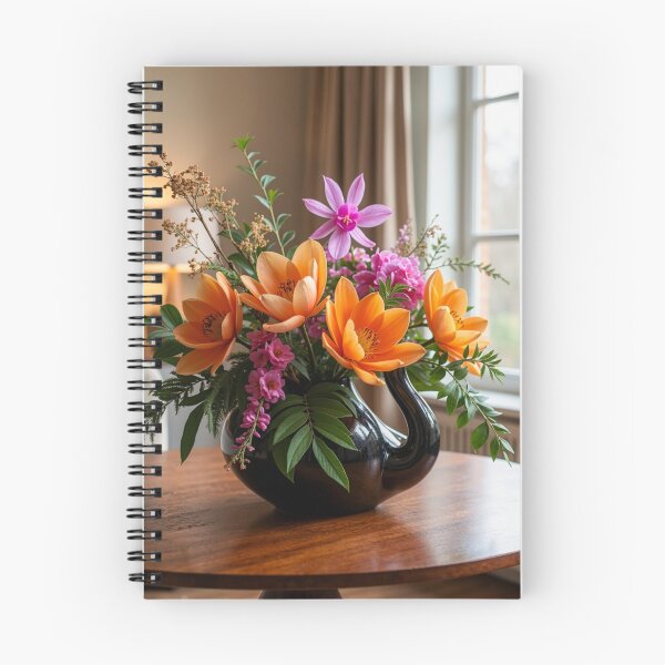 Item preview, Orange Lily Floral Arrangement - Elegant Botanical Home Decor designed and sold by nhk999.