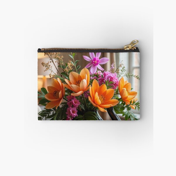 Item preview, Orange Lily Floral Arrangement - Elegant Botanical Home Decor designed and sold by nhk999.