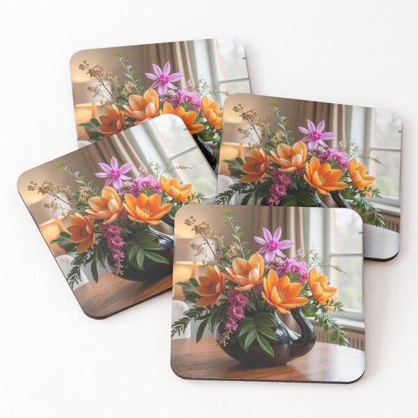 Item preview, Orange Lily Floral Arrangement - Elegant Botanical Home Decor designed and sold by nhk999.