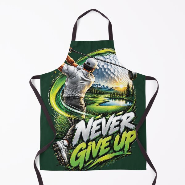 Item preview, Never Give Up Golf Motivation Design designed and sold by M. Mamdouh Artworks.