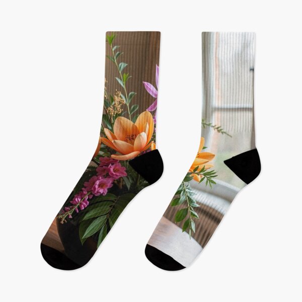 Item preview, Orange Lily Floral Arrangement - Elegant Botanical Home Decor designed and sold by nhk999.