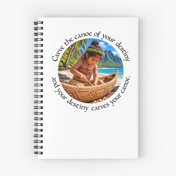 Item preview, Polynesian Empowerment Proverb - Carve the canoe of your destiny | Pacific Art designed and sold by ShakaLife.org.