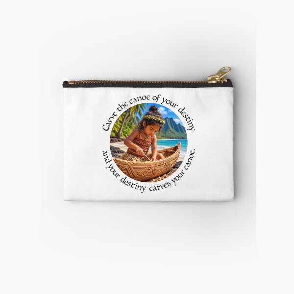 Item preview, Polynesian Empowerment Proverb - Carve the canoe of your destiny | Pacific Art designed and sold by ShakaLife.org.
