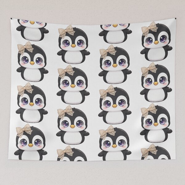 Item preview, Cute penguin with beige lace designed and sold by priyankajustine.