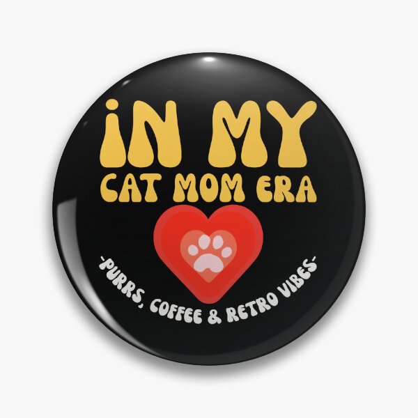 Item preview, Groovy In My Cat Mom Era Purrs And Retro Vibes designed and sold by mumchaosdesigns.