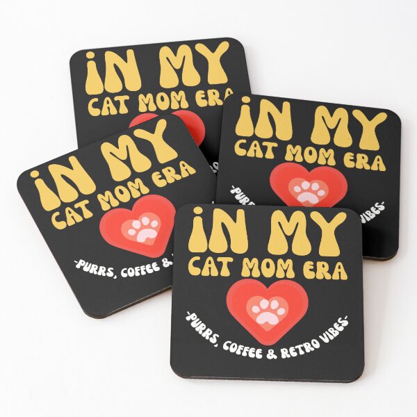 Item preview, Groovy In My Cat Mom Era Purrs And Retro Vibes designed and sold by mumchaosdesigns.
