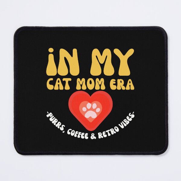 Item preview, Groovy In My Cat Mom Era Purrs And Retro Vibes designed and sold by mumchaosdesigns.