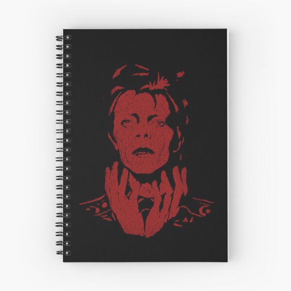 Item preview, David Bowie 70s Glam Rock Crimson Distressed Halftone Portrait designed and sold by surmind.