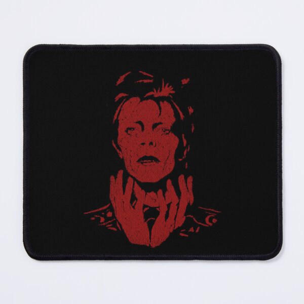 Item preview, David Bowie 70s Glam Rock Crimson Distressed Halftone Portrait designed and sold by surmind.