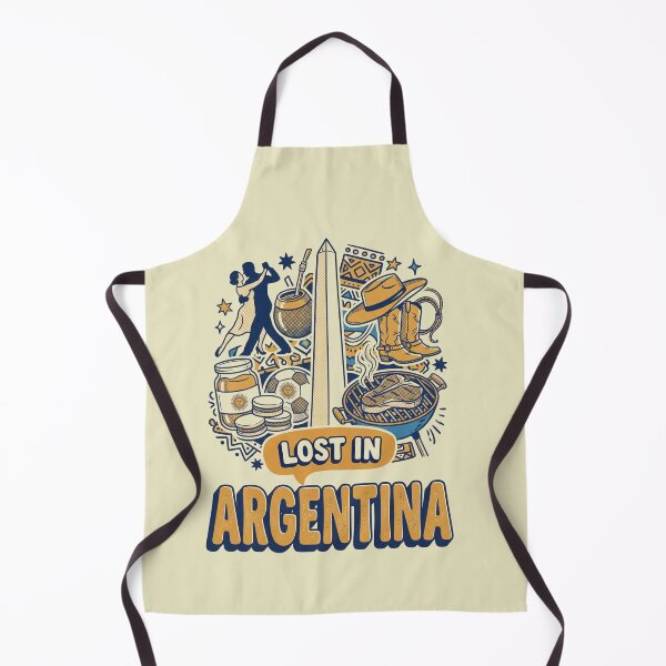 Item preview, Lost In Argentina Retro Tango Culture Doodle Art designed and sold by Ada’s Mystic Atelier .