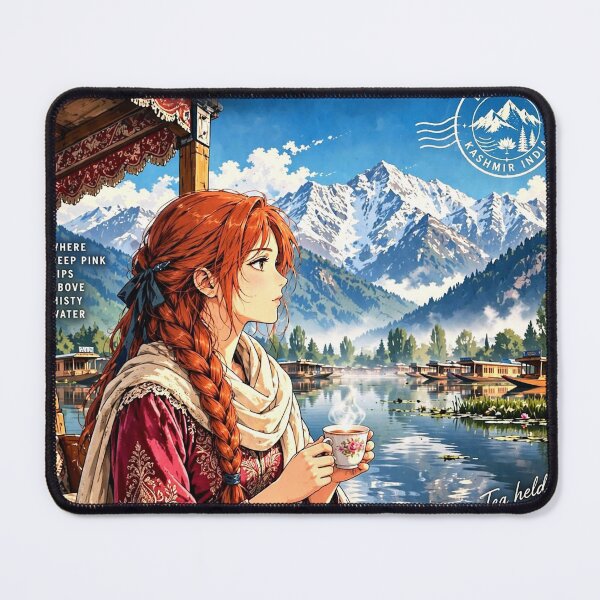 Item preview, India — Kashmir — Tea Upon the Himalayan Lake designed and sold by DibujandoPorfa.