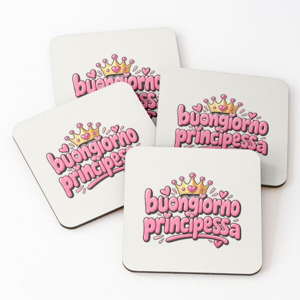 Item preview, Buongiorno Principessa – Cute Italian Pink Typography designed and sold by MetaModel Editions.