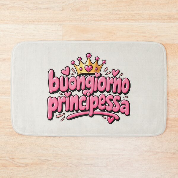 Item preview, Buongiorno Principessa – Cute Italian Pink Typography designed and sold by MetaModel Editions.