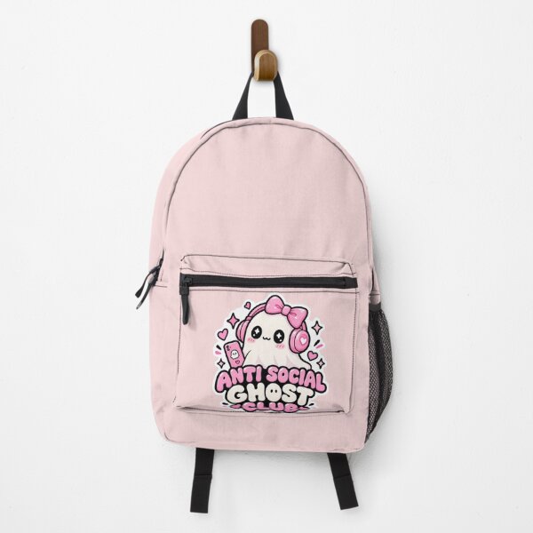 Item preview, Anti Social Ghost Club Cute Pink Ghost designed and sold by Artistprinter.