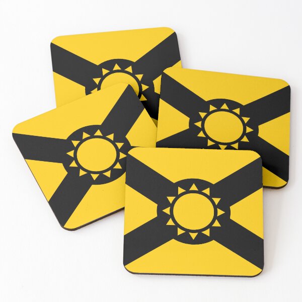 Item preview, Simplified Florida Flag in Black and Gold designed and sold by Karate Octopus.