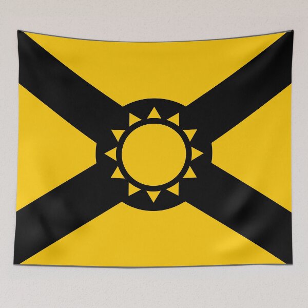 Item preview, Simplified Florida Flag in Black and Gold designed and sold by Karate Octopus.