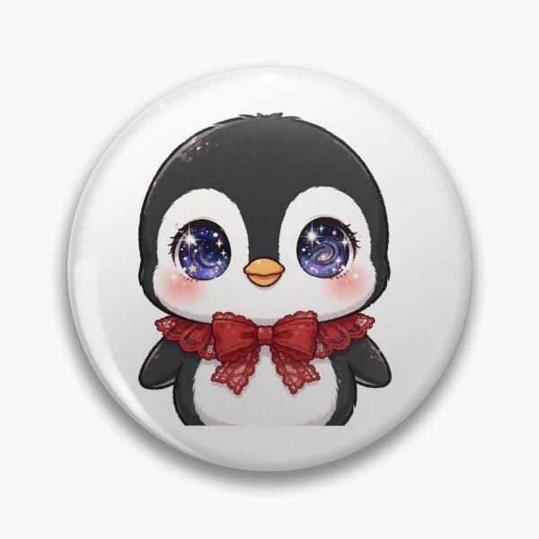 Item preview, Cute penguin with red lace bow tie designed and sold by priyankajustine.