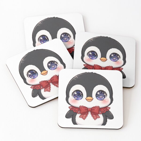 Item preview, Cute penguin with red lace bow tie designed and sold by priyankajustine.