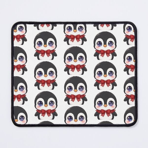 Item preview, Cute penguin with red lace bow tie designed and sold by priyankajustine.