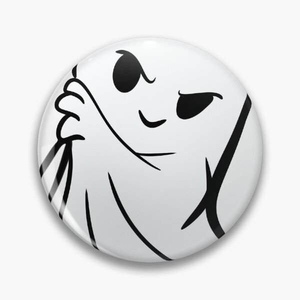 Item preview, Cute Sassy Little Ghost Line Art — Minimalist Halloween Sticker Design designed and sold by LYAN-STORE.