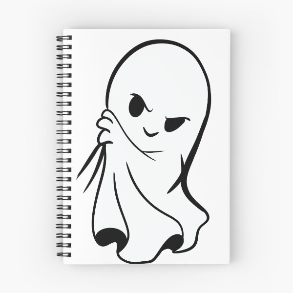Item preview, Cute Sassy Little Ghost Line Art — Minimalist Halloween Sticker Design designed and sold by LYAN-STORE.