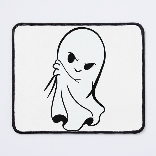 Item preview, Cute Sassy Little Ghost Line Art — Minimalist Halloween Sticker Design designed and sold by LYAN-STORE.