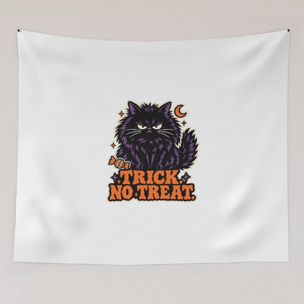 Item preview, Angry Black Cat Halloween designed and sold by PhelipeCasanova.