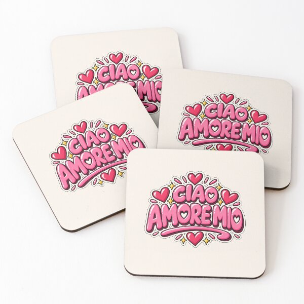 Item preview, Ciao Amore Mio – Cute Italian Love Typography designed and sold by MetaModel Editions.