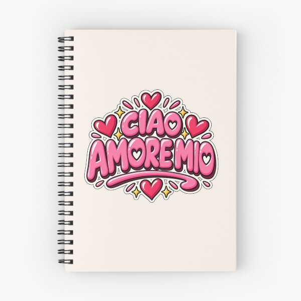 Item preview, Ciao Amore Mio – Cute Italian Love Typography designed and sold by MetaModel Editions.