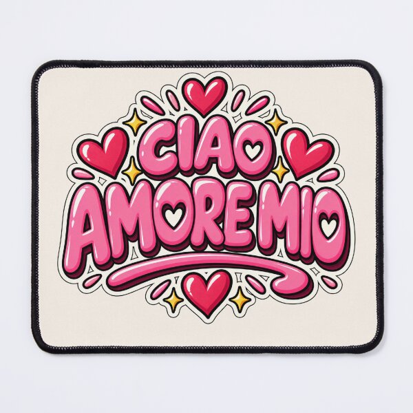 Item preview, Ciao Amore Mio – Cute Italian Love Typography designed and sold by MetaModel Editions.