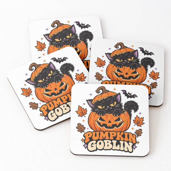 Item preview, Pumpkin Goblin Black Cat Cute Halloween Sticker designed and sold by PhelipeCasanova.