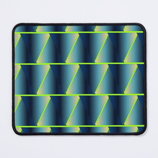 Item preview, Geometric Blue and Neon Triangles Abstract Pattern designed and sold by István Beresnyák.