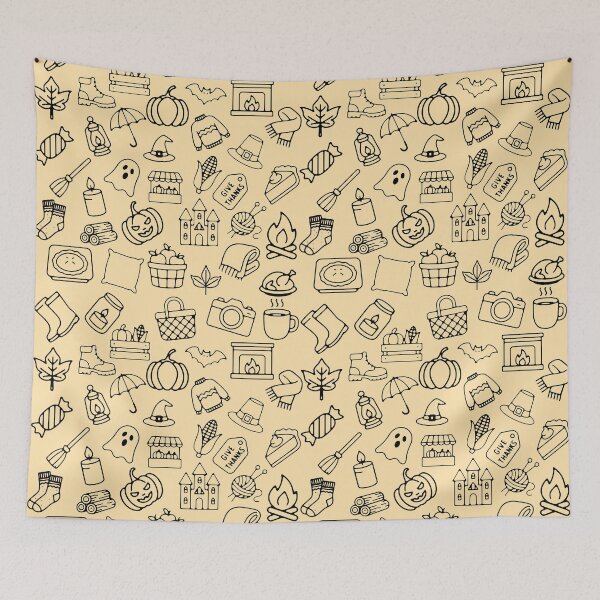 Item preview, Autumn Halloween Cozy Pattern designed and sold by stylishdzign.