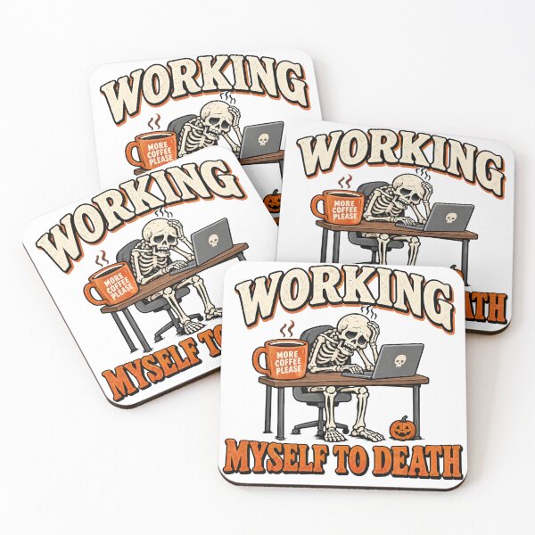 Item preview, Working Myself To Death Skeleton Office Halloween Shirt designed and sold by PhelipeCasanova.