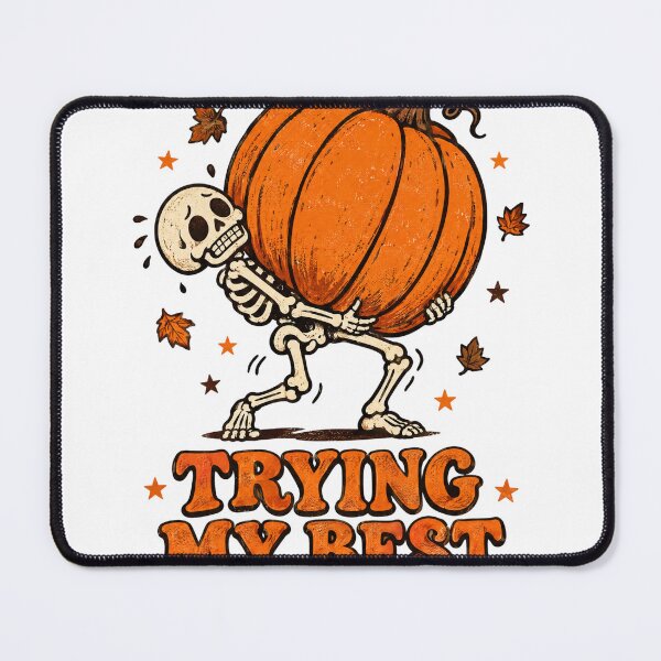 Item preview, Trying My Best Skeleton Pumpkin Funny Halloween T-Shirt designed and sold by PhelipeCasanova.