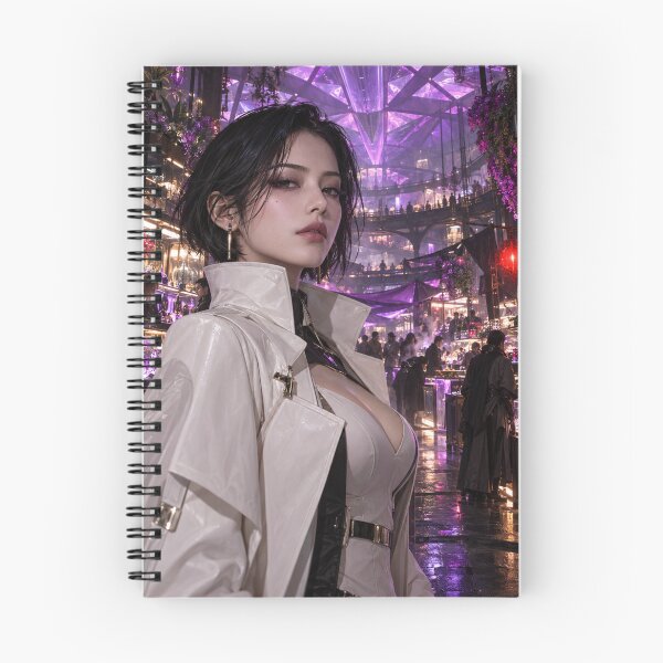 Item preview, Violet Market | Cyber Noir Portrait designed and sold by SEIMEI2025.