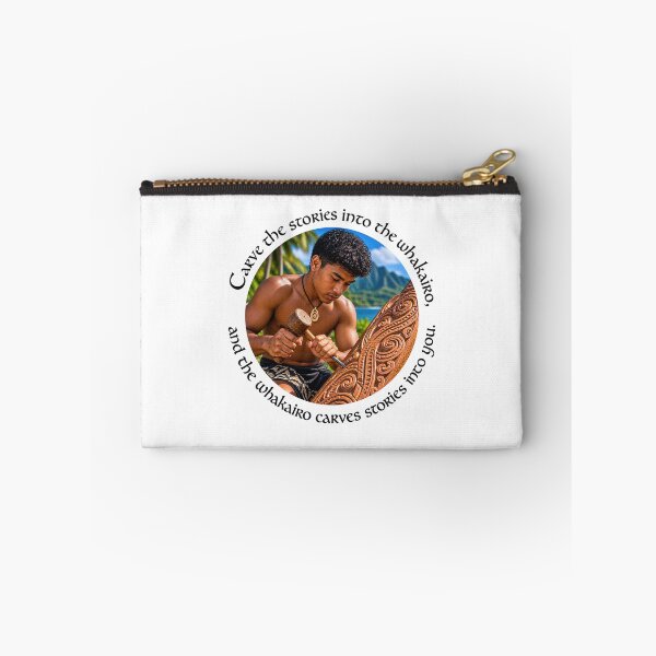 Item preview,  Maori Arts/History Proverb - Carve the stories into the whakairo | Pacific Art designed and sold by ShakaLife.org.