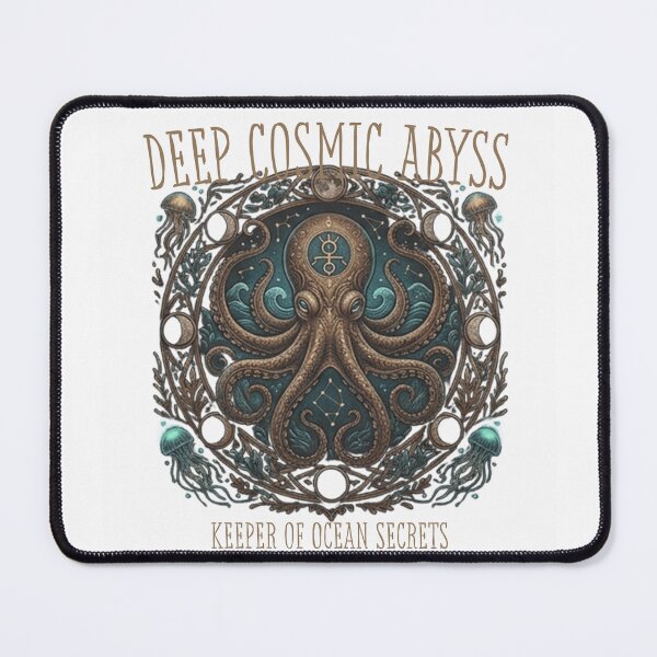 Item preview, Deep Cosmic Abyss Octopus Keeper Of Ocean Secrets Celestial Illustration designed and sold by lovepower.